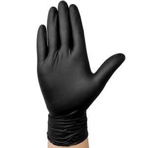 TitanFlex Disposable Nitrile Exam Gloves - 6-mil, Black, Small 100-ct Box, Heavy Duty, Latex Free, Food Safe for Cooking & Food Prep - Image 8