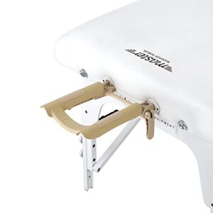 Master Massage 31" Montclair Pro Portable Massage Table Package, Memory Foam Cushioning, Reiki Panels, Shiatsu Cable Release- Tattoo Table, Spa Bed, Facial Bed - White - Image 4