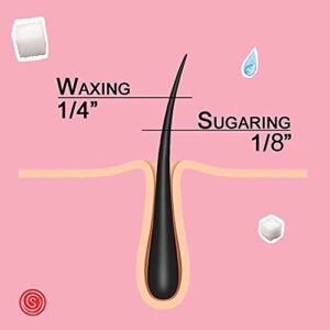 Sugaring Medium Paste for advanced sugaristas and professionals - Ideal for Speed technique with large body areas - Legs, Back bundle with Anti-Ingrown Hair solution and Sugaring Applicator - Image 6