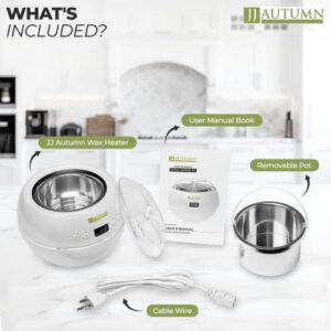 JJ Autumn Professional Wax Warmer for Hair Removal | Hot Wax Heater and Melter for Hard and Soft Waxing - Body and Facial - Image 7