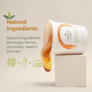 Nature’s Sugar Wax All-Purpose Sugaring Paste for Legs, Back, Arms, Chest - 32oz - Beginner-Friendly Sugar Wax Hair Removal for All Skin Types - Vegan & Cruelty-Free - Image 4