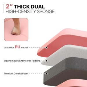 MoNiBloom Portable Massage Table - 82" Height Adjustable SPA Bed, Foldable w/Carry Case, Aluminum Alloy Frame, Pink - Image 5