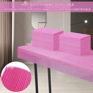 100 Pcs Disposable Bed Sheets 31" x 71" Massage Table Sheets Non Woven Fabric SPA Bed Cover Breathable for Massage Beauty Tattoos (100 Pcs Pink) - Image 5