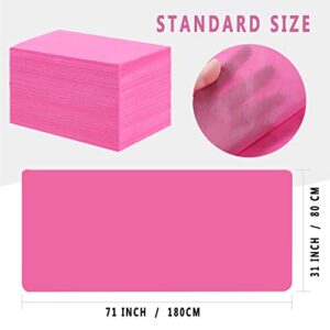 100 Pcs Disposable Bed Sheets 31" x 71" Massage Table Sheets Non Woven Fabric SPA Bed Cover Breathable for Massage Beauty Tattoos (100 Pcs Pink) - Image 4