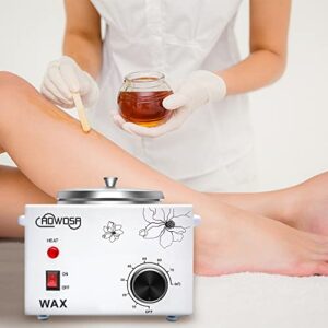 Single Wax Warmer Professional Electric Wax Heater Machine for Hair Removal, Large Waxing Pot Paraffin Facial Skin Body SPA Salon Equipment with Adjustable Temperature Set - Image 8
