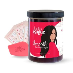Smooth by Hello Sugar | Full-Body Sugar Wax | Sugar Waxing for Hair Removal | Salon-Quality, Natural, Vegan Sugaring Kit | Follow Instructions Carefully | 100% Cruelty-Free (2 lbs 4 oz)
