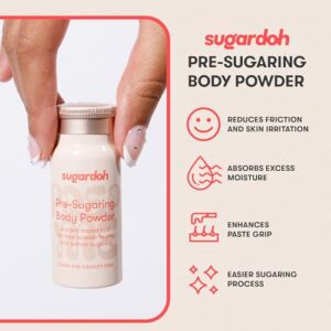 Sugardoh Pre-Wax Body Powder - Plant-Based & Talc-Free, Handmade Skin Prep Powder for Sugar Waxing Kit for Women - Pre-Sugaring Preparation to Absorb Moisture & Oil for Easy Hair Removal - 0.75 oz - Image 5
