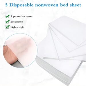 100Pcs Disposable Massage Table Sheets 31.5" x 71" Non-Woven Fabric Bed Covers for Ultimate Hygiene and Comfort in Massage, Tattoo, and Spa Treatments, Breathable and Durable Sheets(White) - Image 5