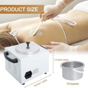 Podoy Wax Warmer for Hair Removal, Professional Single Wax Warmer Pot Melter, Adjustable Temperature, Compact and Portable, SPA Salon Equipment, 14 Ounce - Image 6