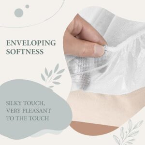 100 PCS Disposable Massage Table Sheets 71x31.5 inch, Disposable Bed Sheets, Disposable Sheets, White Massage Bed Cover, Massage Bed Sheets, Spa Sheets for Esthetician Bed, Hotel, Beauty - Image 4
