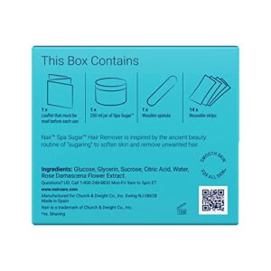 Nair Sugar Spa, Wax-Free Natural Sugaring Kit for Women - Body Hair Removal with Natural Ingredients for Legs, Underarms, and Bikini Area, 250mL - Image 13