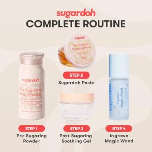 Sugardoh Pre-Wax Body Powder - Plant-Based & Talc-Free, Handmade Skin Prep Powder for Sugar Waxing Kit for Women - Pre-Sugaring Preparation to Absorb Moisture & Oil for Easy Hair Removal - 0.75 oz - Image 8