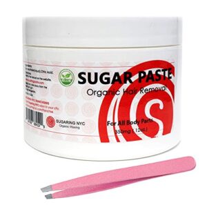 Sugaring Paste for Home use - Bikini, Brazilian, Legs, Arms, Chest, Back + Tweezer