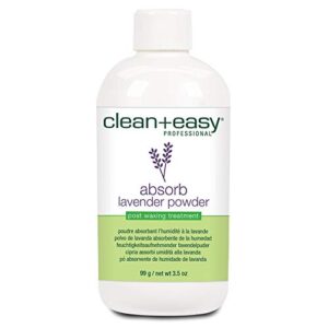 Clean + Easy Absorb Lavender Powder Pre Waxing Treatment | Moisture Absorbent Powder for Hair Removal, 3.5 oz