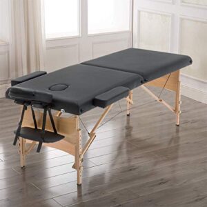 BestMassage Massage Bed Portable Massage Table 28 inche Wide Lash Bed Heigh Adjustable 2 Folding Spa Table with Non-Woven Bag for Spa Footmassage Facial CareSpa Tattoo - Image 2