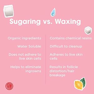 Sugaring Medium Paste for advanced sugaristas and professionals - Ideal for Speed technique with large body areas - Legs, Back bundle with Anti-Ingrown Hair solution and Sugaring Applicator - Image 5