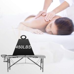 BestMassage Massage Bed Portable Massage Table 24 inche Wide Lash Bed Heigh Adjustable 2 Folding Spa Table with Non-Woven Bag for Spa Footmassage Facial CareSpa Tattoo - Image 3
