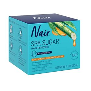 Nair Sugar Spa, Wax-Free Natural Sugaring Kit for Women - Body Hair Removal with Natural Ingredients for Legs, Underarms, and Bikini Area, 250mL - Image 10