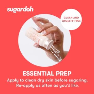 Sugardoh Pre-Wax Body Powder - Plant-Based & Talc-Free, Handmade Skin Prep Powder for Sugar Waxing Kit for Women - Pre-Sugaring Preparation to Absorb Moisture & Oil for Easy Hair Removal - 0.75 oz - Image 7