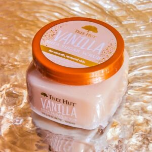 Tree Hut Vanilla Shea Sugar Exfoliating & Hydrating Body Scrub, 18 oz - Image 4