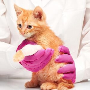 SwiftGrip Powder-Free Nitrile Gloves, X-Small, 100ct Box - 3-mil, Disposable, Latex-Free, for Kitchen, Cleaning, Estheticians, Hair Stylist - Pink/Fuchsia - Image 9