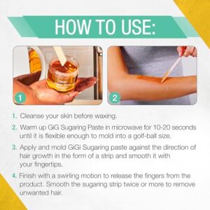 GiGi Sugar Bare Sugaring Kit - Gentle Formula, For Face and Body, with Non-Allergenic Ingredients, 1-pack - Image 5