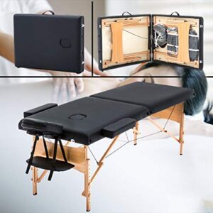 BestMassage Massage Bed Portable Massage Table 28 inche Wide Lash Bed Heigh Adjustable 2 Folding Spa Table with Non-Woven Bag for Spa Footmassage Facial CareSpa Tattoo - Image 4