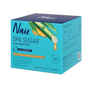 Nair Sugar Spa, Wax-Free Natural Sugaring Kit for Women - Body Hair Removal with Natural Ingredients for Legs, Underarms, and Bikini Area, 250mL - Image 11