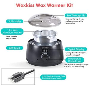 waxkiss Digital Hair Removal Warmer with See-Through Lid and 14oz Pot - Image 4