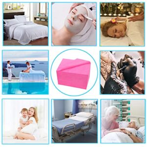 100 Pcs Disposable Bed Sheets 31" x 71" Massage Table Sheets Non Woven Fabric SPA Bed Cover Breathable for Massage Beauty Tattoos (100 Pcs Pink) - Image 7