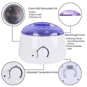 Professional Electric Wax Warmer and Heater for Soft, Paraffin Warm Crème and Strip Wax | Wax Melter for Hair Removal with Adjustable Temperature for Salon Quality Results - Image 6