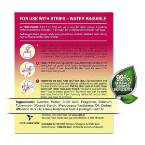 Hair Removal Wax - VEET Sugar Wax, Hair Remover Waxing Kit with Essential Oils and Floral Vanilla Fragrance, 250ml Wax and 12 Fabric Strips with 1 Spatula - Image 10