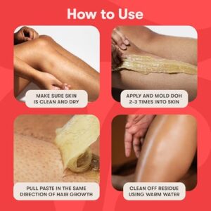 Sugardoh Sugar Waxing Kit for Women As Seen On Shark Tank (Mini Kit Firm) Face, Arms, & Legs, Sugar Wax Hair Removal- Sugaring Tiktok Viral Products- Bikini Wax Kit for Women - Sugaring Kit - Image 4