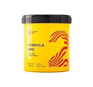 Sugaring Paste FORMULA PRO for Hair Removal SOFT-MEDIUM for Legs, Arms, Facial Hairs, Sugar Wax Kit 49oz / 3lb